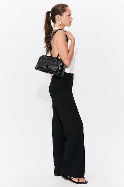 Stradivarius Shoulder bag with pockets and long strap