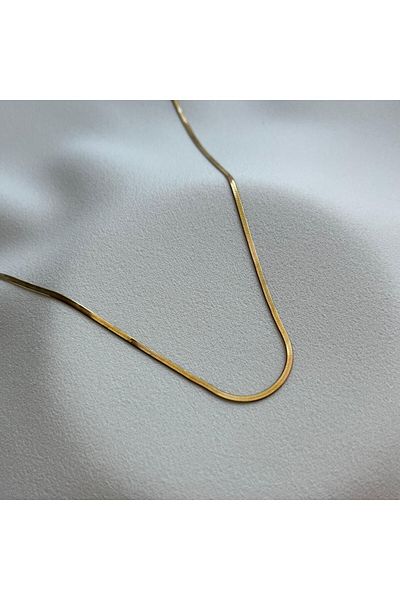 Arye Aksesuar Steel Thin Italian Chain Necklace