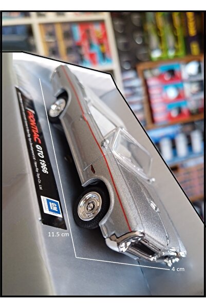 OYUNCAKSAHİLİ Pontıac GTO 1966 Model Klasik 1:43 Metal Araba 1966 Koleksiyon ...