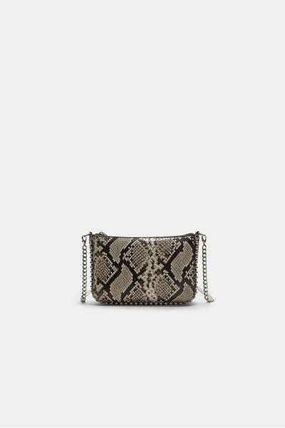 Stradivarius Mini animal print beaded bag
