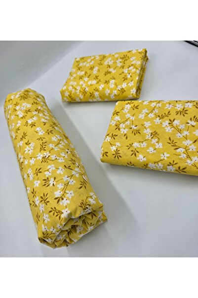 pınarhome collectıon Fabric Fitted Sheet + Pillow Case with Cover for Pad Beds (Corner Depth 30 cm) New Season***