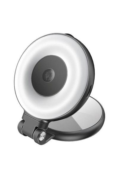 Promate Promate Ultra-Slim LED Selfie Light with MagSafe Compatible, 3 Lighting Modes, Brightness Control, Built-in Mirror
