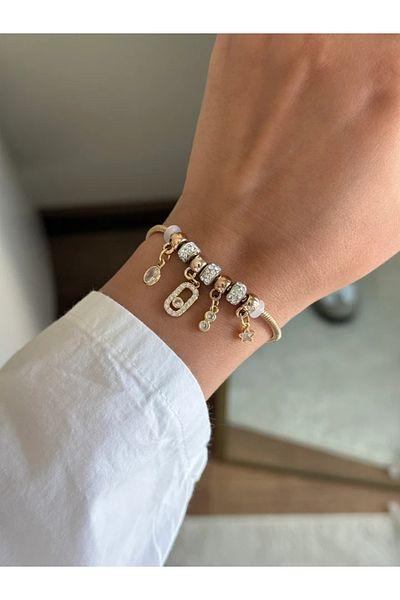 RoseandRoses Mess-Star Charm Bracelet Gold