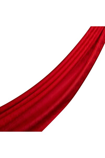 ipekevi شال من القطن والحرير 06606 أحمر داكن