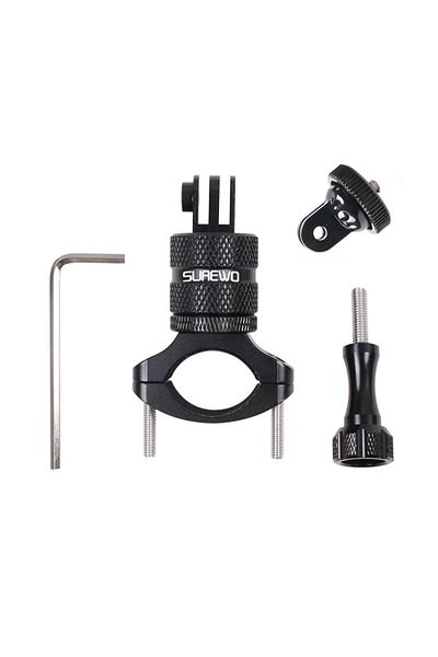 SUREWO Handlebar Camera Mount, , Rotating, Compatible with Gopro Hero 13, Insta 360 X5