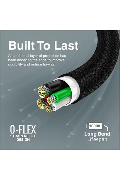 Promate USB-C™ to USB-C™ Cable, 60W Fast Power Delivery with 480Mbps Data Sync