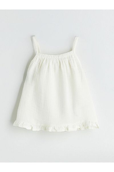 LC Waikiki Embroidered Girl's Blouse and Shorts 2-Piece