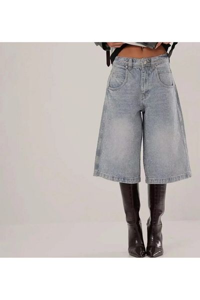 BiaBella Pantaloni denim cu pietre