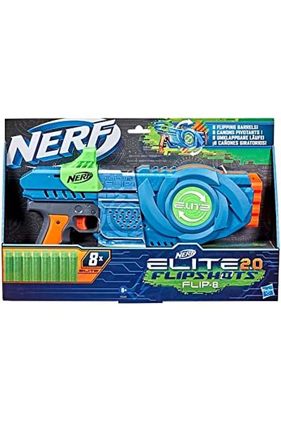 Nerf Elite 2.0 Flipshots Flip 8 Blaster with 8 Dart Barrels That Flip to Double Your Firepower, 8 Da