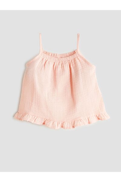 LC Waikiki Embroidered Girl's Blouse and Shorts 2-Piece