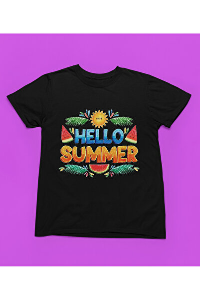 MAGORS STIL-X HELLO SUMMER BICICLETA CU PRINT 100% BUMBAC PENTRU FETE ALBĂ, G...