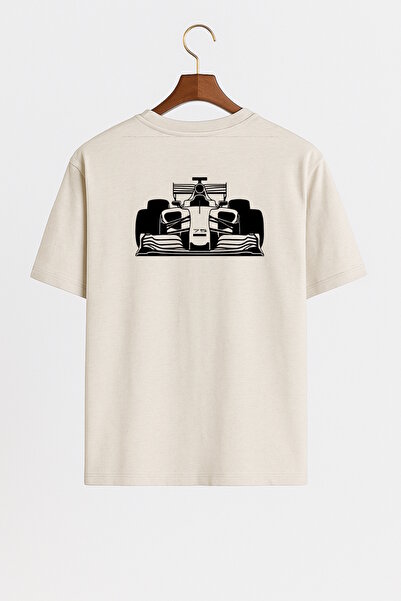 Elvellon Oversize Kalıp, Unisex, 13 Çeşit Formula 1 , F1 Tasarım Tişört