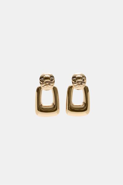 Stradivarius Set of 2 voluminous flower earrings
