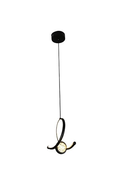 Hummer Modern Pendant Black Chandelier with 3 Lights (25 Watts)