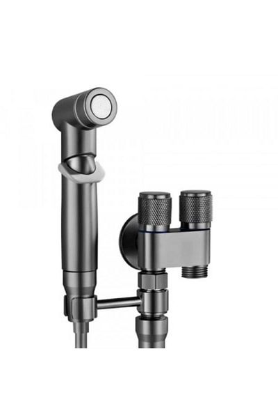 DELUXETUNING Space-saving dual-control toilet sprayer shower set