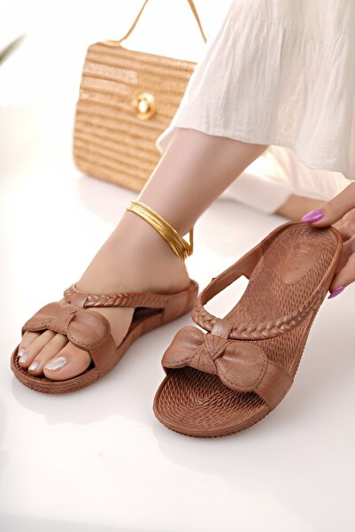 Modafırsat Kadın Terlik Kaydırmaz Su Geçirmez Şık Ev Dışarı Plaj Yazlık Günlük Terlik