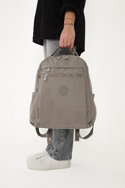H&D COLLECTİON Unisex Αδιάβροχο τσαλακωμένο ύφασμα πολλαπλών διαμερισμάτων για φορητό υπολογιστή και σακίδιο πλάτης 3059
