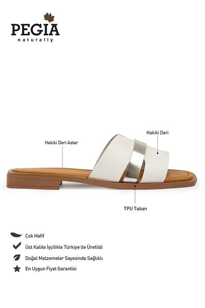 Pegia Papuci de damă din piele naturală DG6059