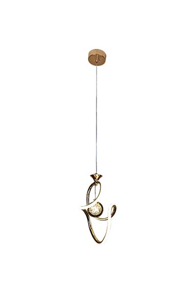 Hummer Modern Pendant Light, Gold Color with 3 Lighting Modes