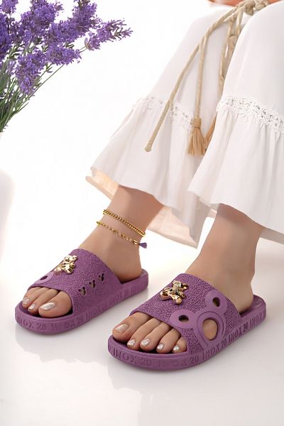 Modafırsat Women's Slippers Non-Slip Waterproof Stylish Home Out Beach Summer Daily Slippers