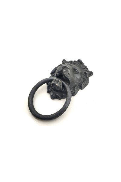 Skygo Antique style decorative brass lion door knob, taktak - 102x130 mm, oxide