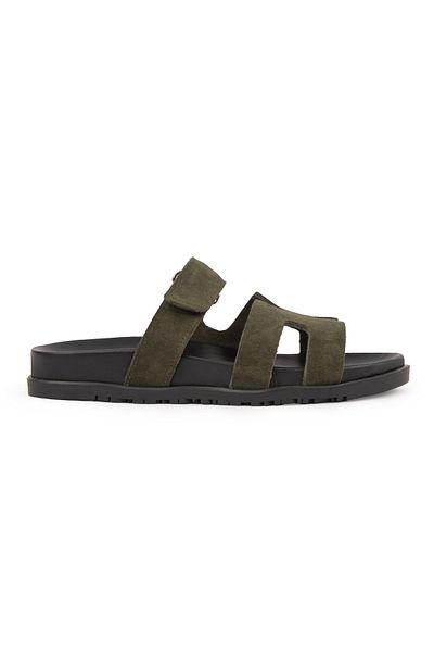 Pegia Women's Strappy Suede Slippers 215516