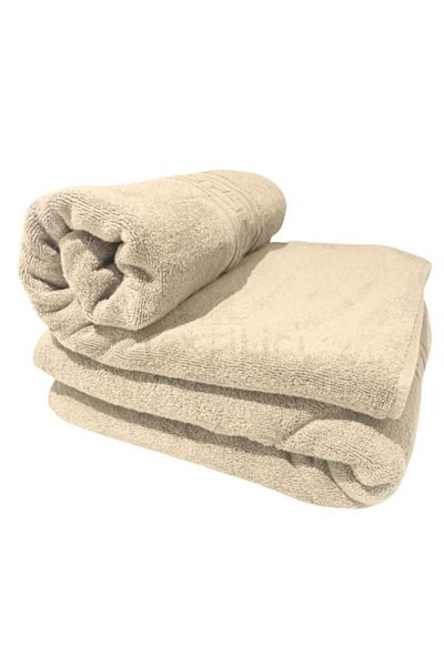 TextiLici Set 2 Prosoape 50x90 cm, Crem, 100% Bumbac