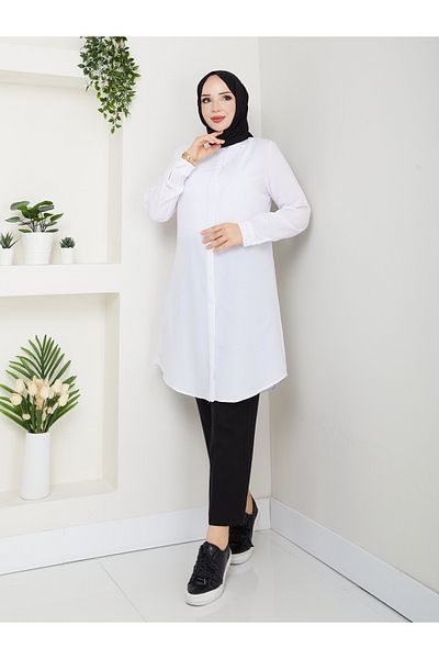 Wual giyim Opportunity Terikoton Hidden Placket Shirt