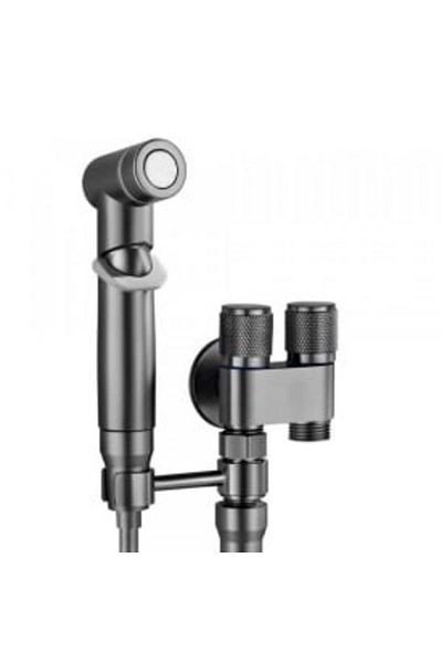 DELUXETUNING Space-saving dual-control toilet sprayer shower set
