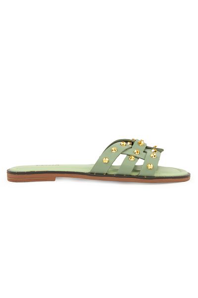 Pegia Genuine Leather Women's Slippers Dg6058