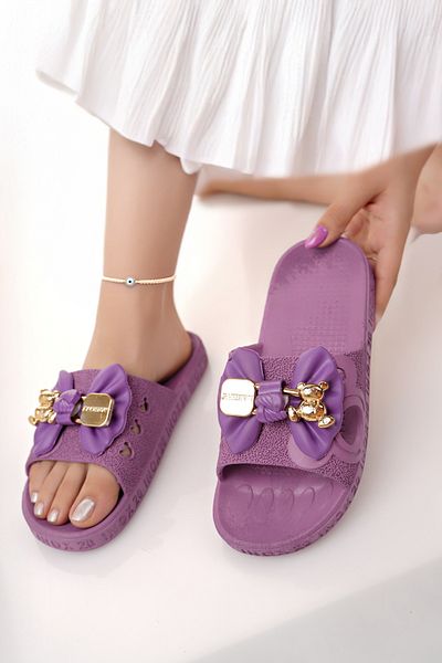 Modafırsat Women's Slippers Non-Slip Waterproof Stylish Home Out Beach Summer Daily Slippers