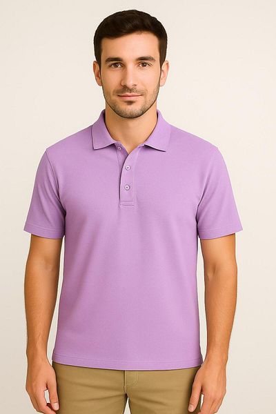 BAGİSTA BUTİK Unisex Short Sleeve Adult Polo Neck School and Daily Use T-Shirt