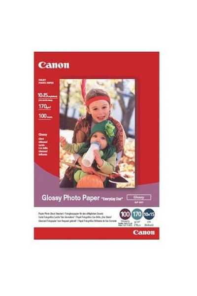 Canon Gp501 Everyday Use Glossy Photo Paper, 10x15cm, 100 Sheets