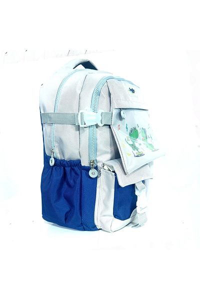 Nico Geantă de școală Dino în stil coreean cu accesorii Rucsac pentru fete și băieți