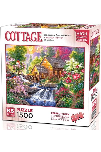STOREMAX Games 1500 Piece Birds Singing in the Mill Puzzle Star Buy Bz 1087243