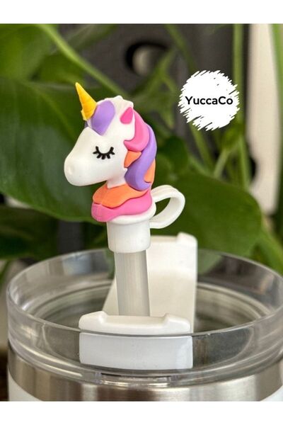 YuccaCo Accessorize Your Life Unicorn Termos Pipet Süsü/ Unicornlu Pipet Koru...