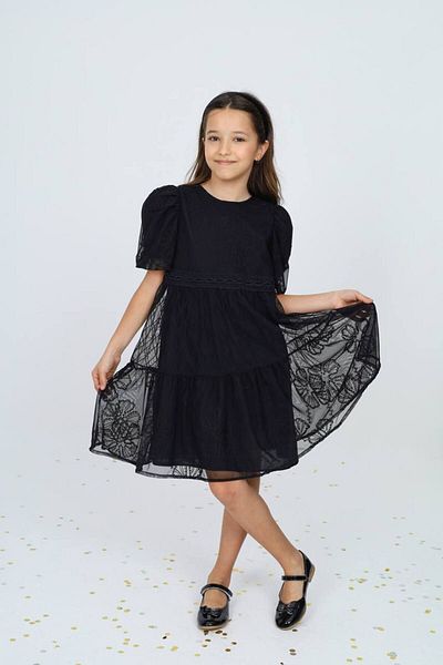 HÇ Hülya Çelik KİDSWEAR 2018 Girl's Tulle Embroidery Patterned Summer Dress