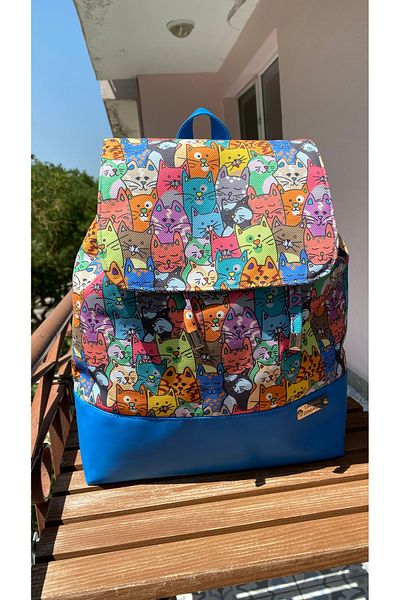 TALKING DREAMS Backpack with Blue Cat