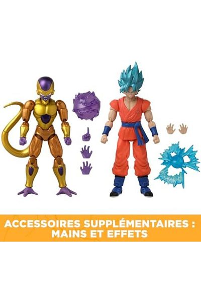 STOREMAX Ntwork Super Saiyan Blue Goku Vs Golden Frieza Fighting Pack, Dragon Stars Series Art 1087243