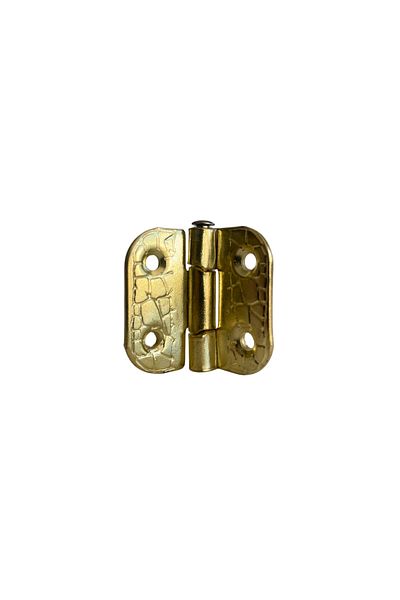 DSYapıAksesuar Backgammon Hinge Furniture Box Hinge with Stop (Gold) (4 Pcs) (Width: 3cm Length: 3cm)