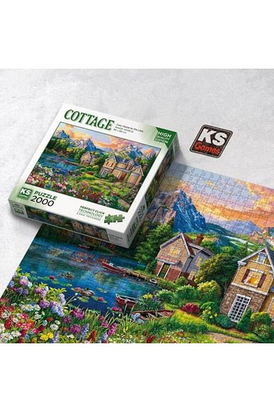 STOREMAX Cozy House by the Lake 2000 Piece Puzzle -Ks Puzzle Star Buy Bz 1087243