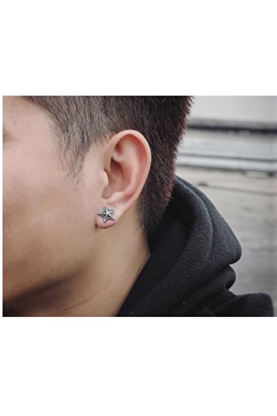 AKCA TAKI gümüş yıldız küpe