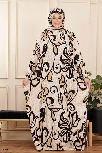 Generies Viscose prayer shawl with attached scarf