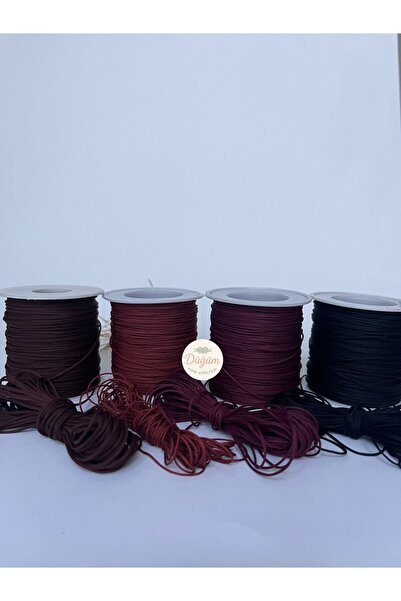Düğüm Hobi Atölyesi 4 Renk 5 Metre (Toplam 20 metre) 0.8 mm Paraşüt İpi Seti ...