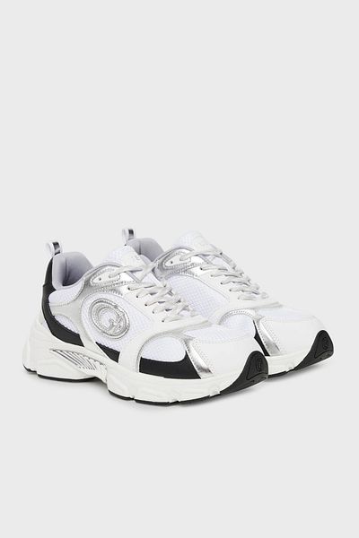 Guess Ibitha Logo Metallic Detailed Thick Sole Sneaker Shoes Fltibiele12 Shoes Fltibi E