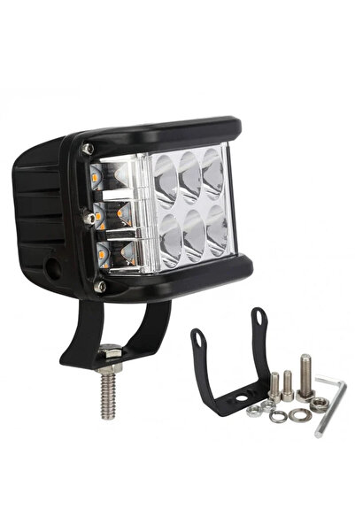 DELUXETUNING Proiector cu led 36W 12V-24V cu stroboscop galben