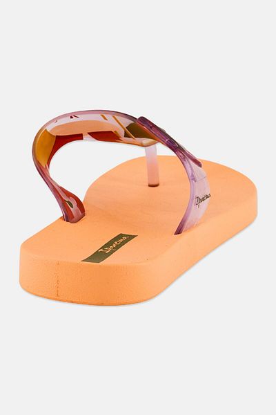 İpanema Kids Girl Slip On Brand Logo Flip Flop, Orange