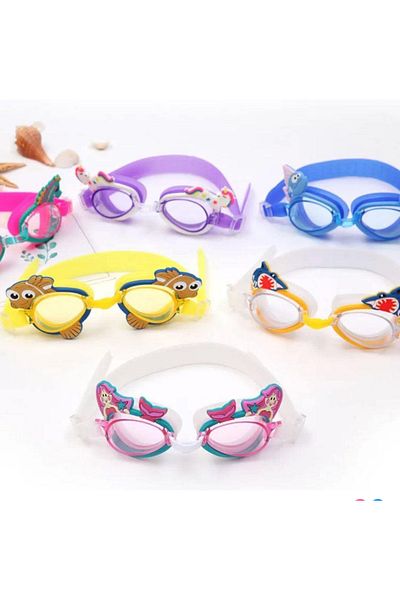 Other 2-piece children's swimming goggles with plugs