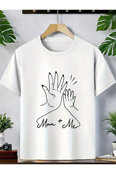 SVART WEAR Tricou pentru fete, adulți Mom+Me Mother+Me cu imprimeu Mother gir...