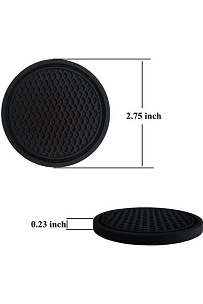 GENERAL MOLIMI 2 Pcs Car Cup Holder Coaster, Non-Slip Cup Holders Embedded in Ornaments Coaster, Car Interio